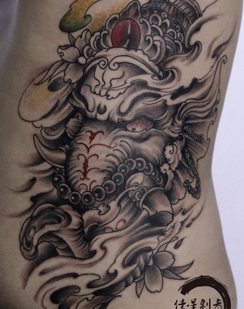 象神纹身图片