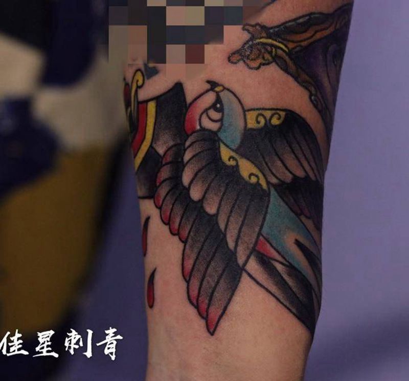 燕子纹身图片
