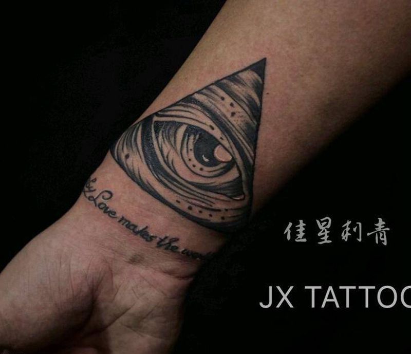 上帝之眼纹身图片