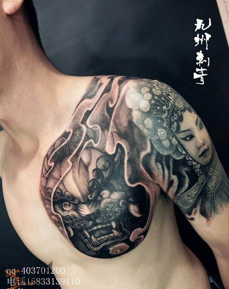 修改花但纹身图片