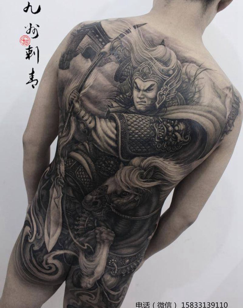 赵云纹身图片