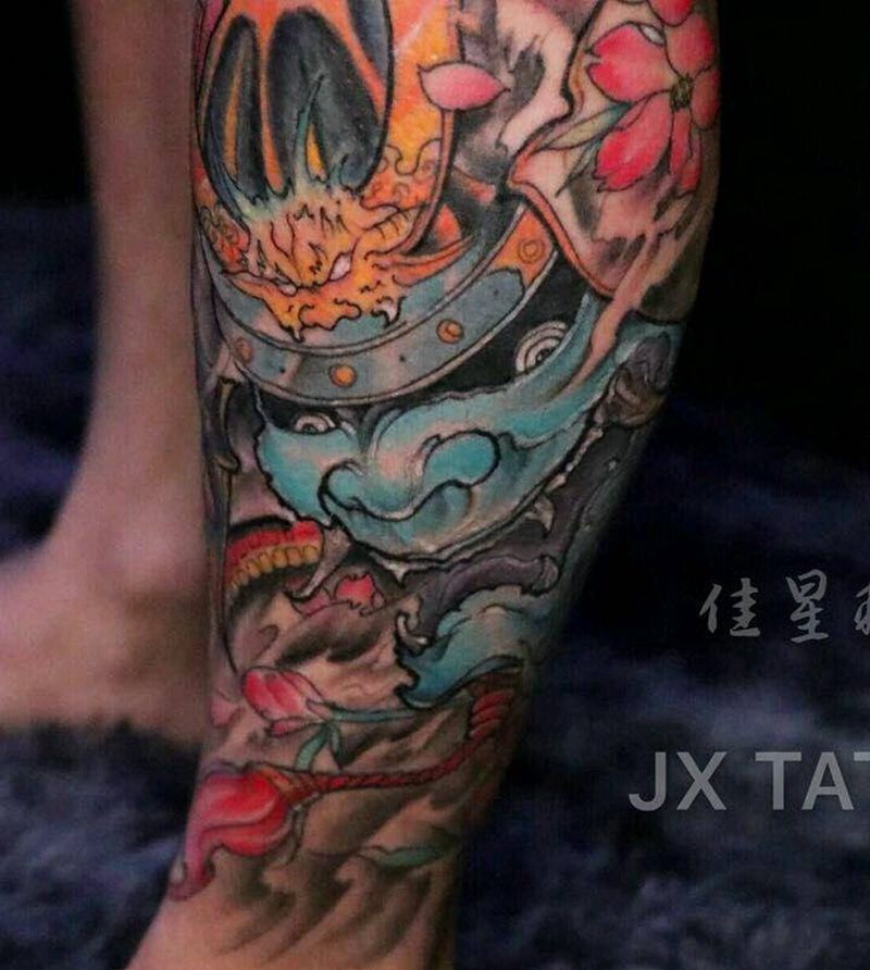 武士纹身图片
