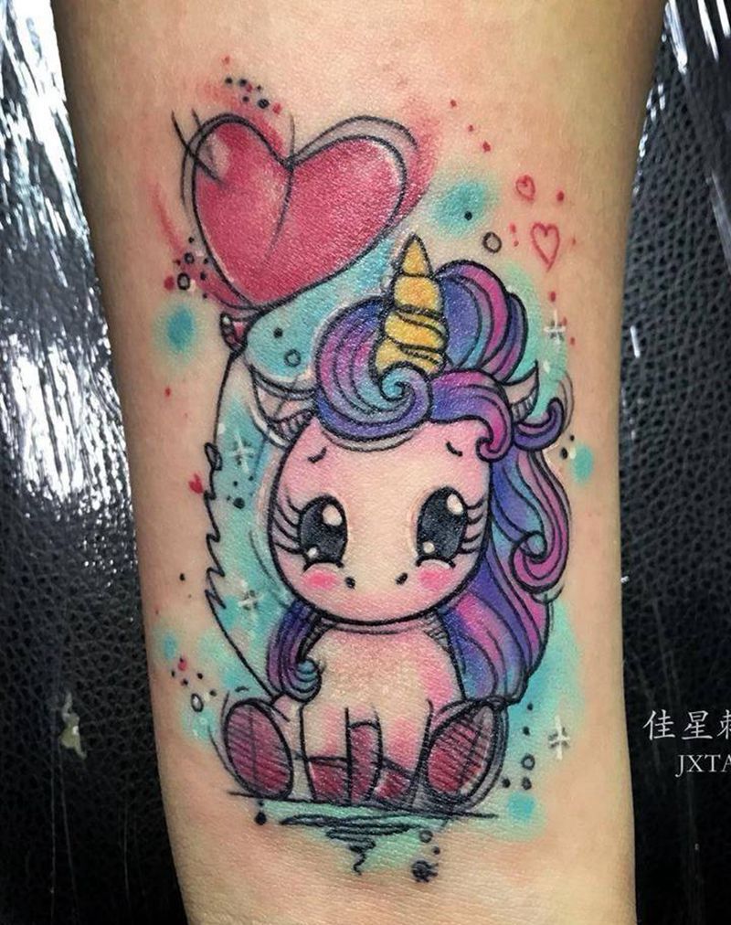 独角兽纹身图片