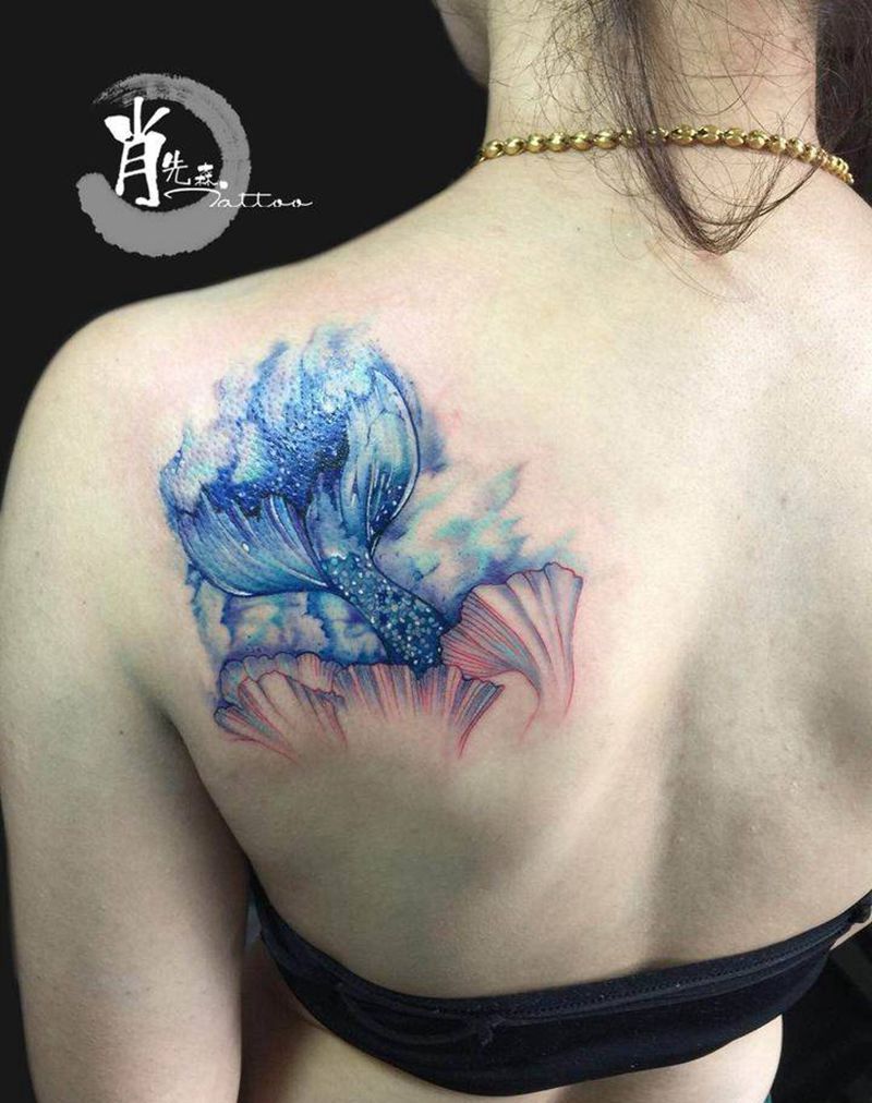 ·鱼尾·纹身图片