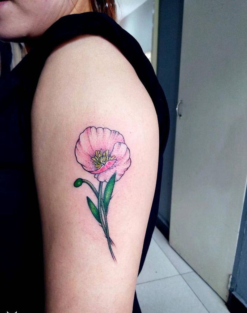 小清新《花》纹身图片_手臂新传统纹身图案