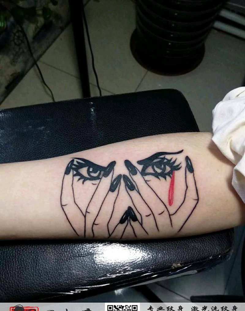 不言不语纹身图片_手臂图腾纹身图案