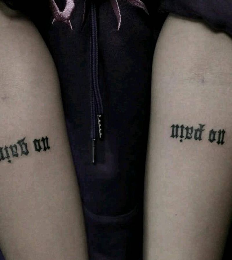 不劳无获纹身图片