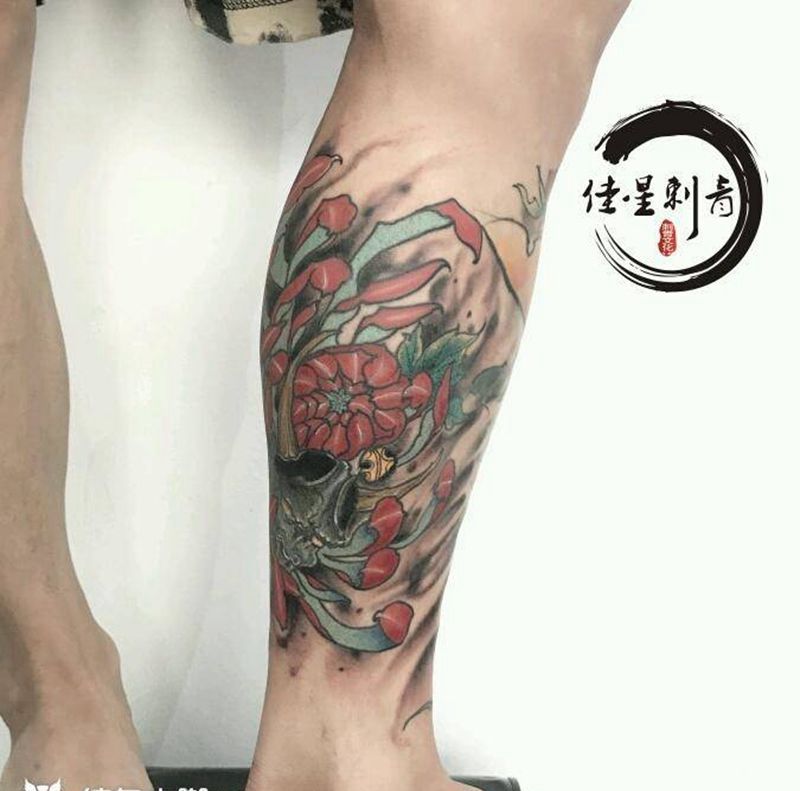 今日工纹身图片