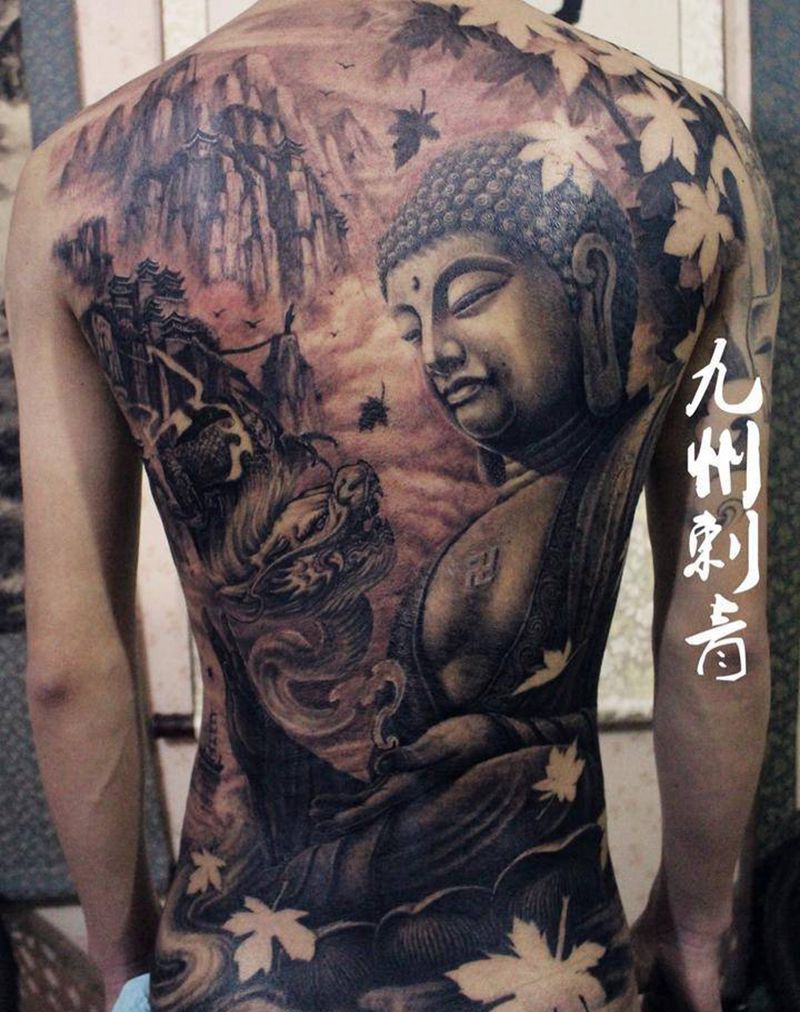 佛纹身图片