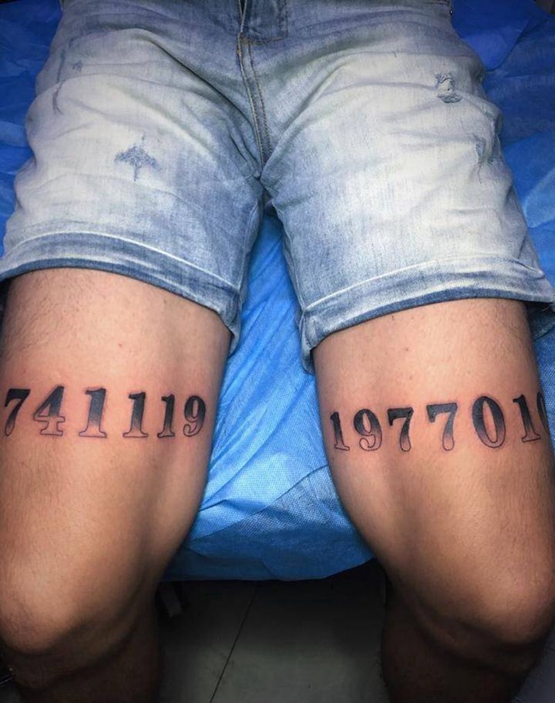 父母的出生年月日纹身图片