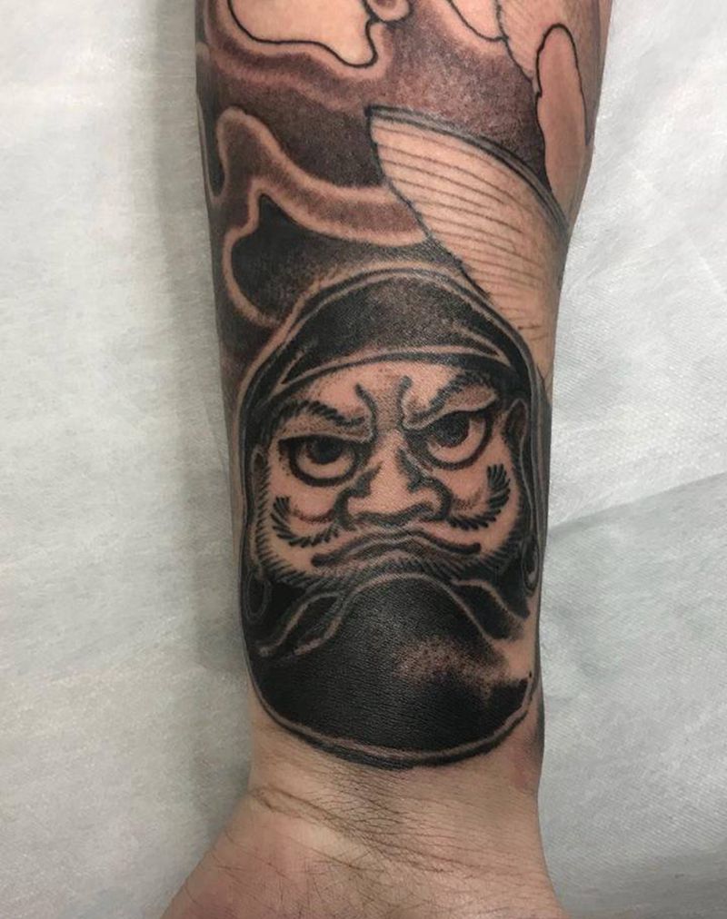 小达摩纹身图片