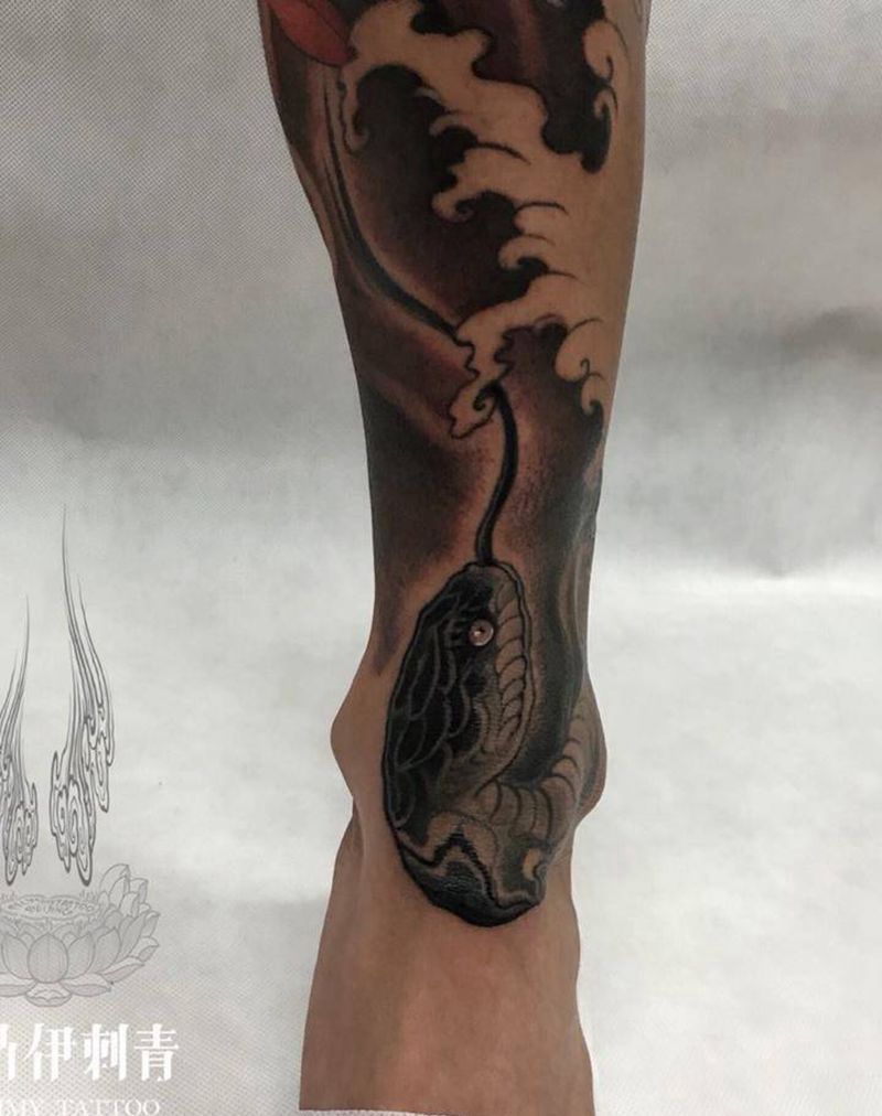 包小腿纹身图片
