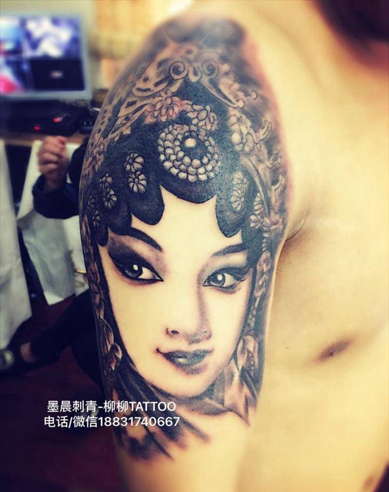 花旦纹身图片