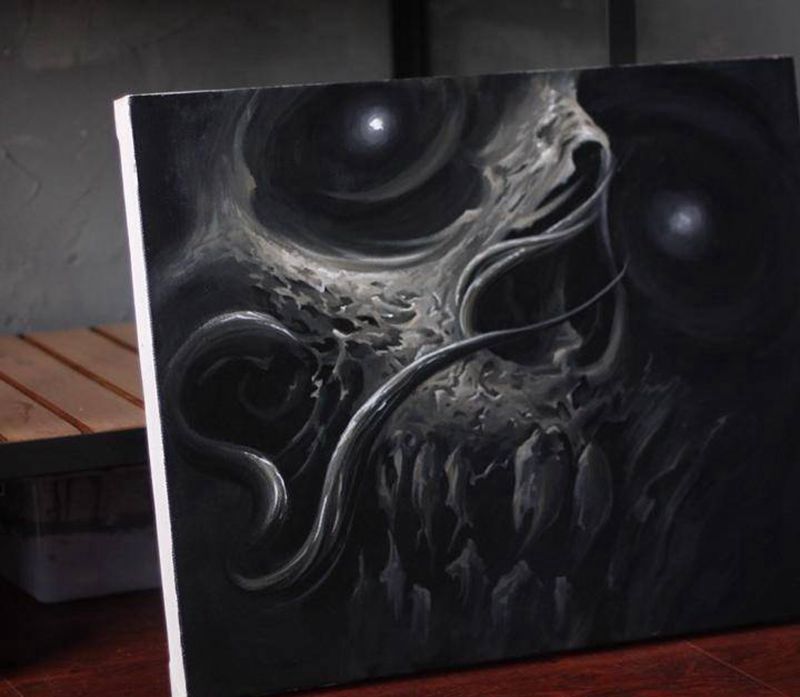 用丙烯画画最舒服纹身图片