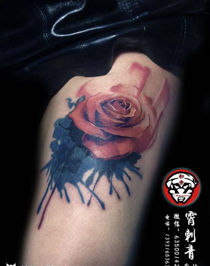 玫瑰修改纹身图片
