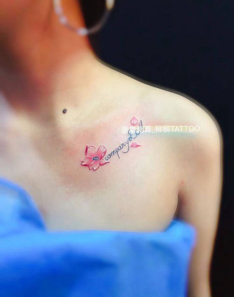 锁骨纹身纹身图片