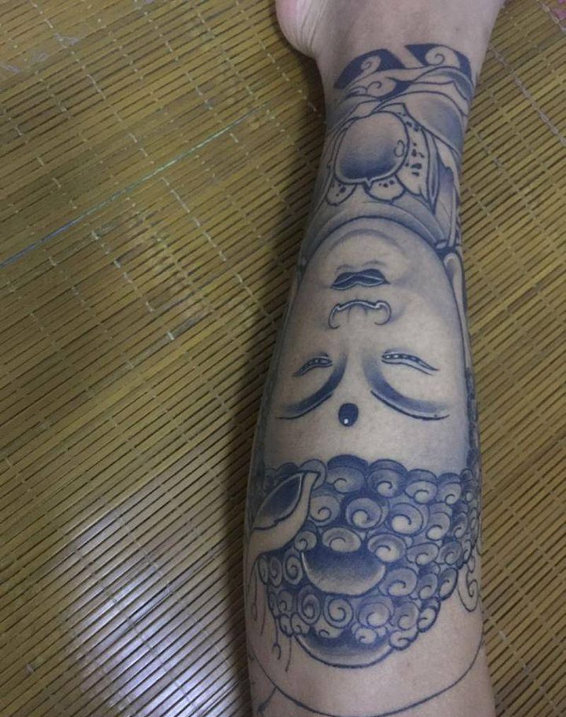 小腿 恢复后纹身图片