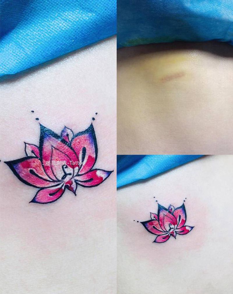 小覆盖纹身图片_胸部腹部纹身图案