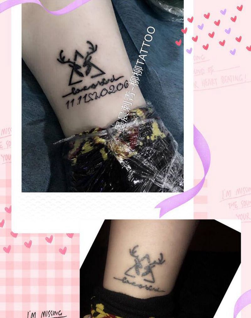 半永久纹身修改纹身图片_脚部纹身图案