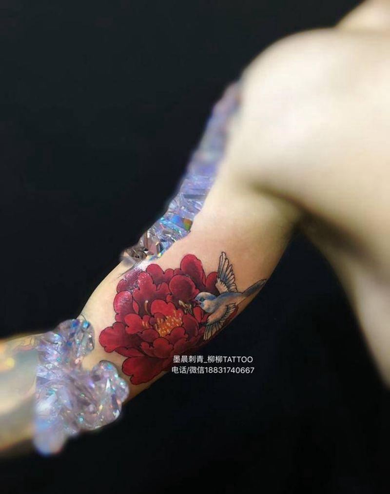 花纹身图片_手臂纹身图案