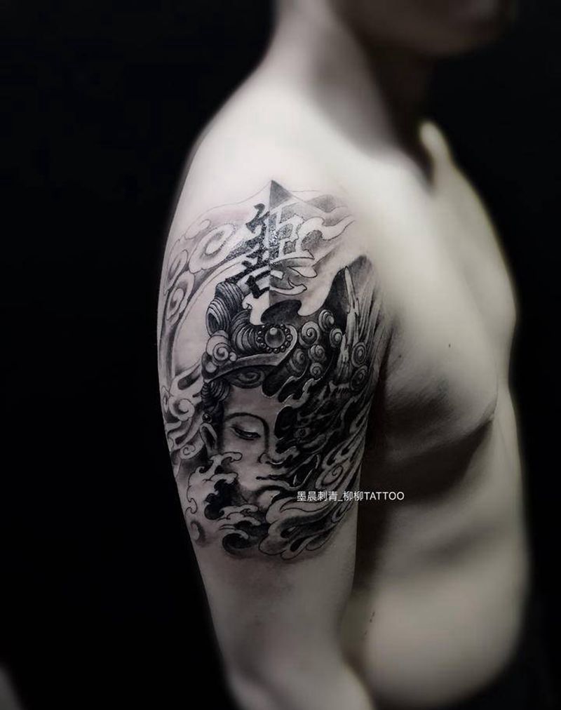一念间纹身图片_手臂纹身图案