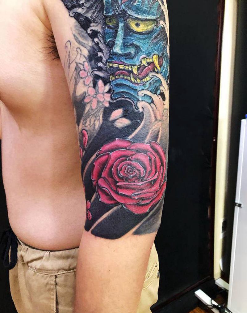 修改纹身图片_肩部新传统纹身图案