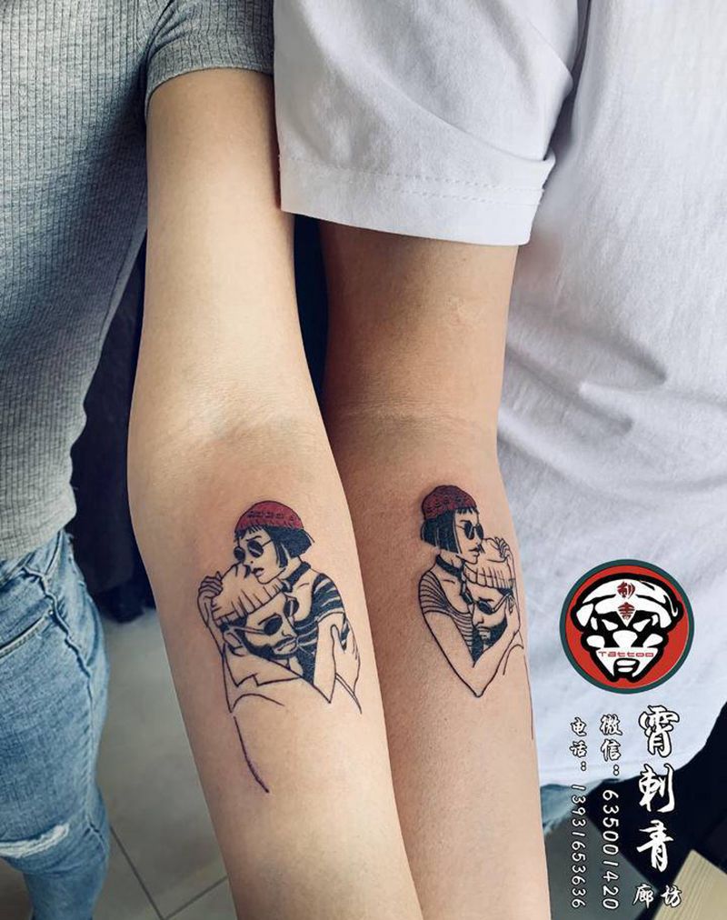 杀手不太冷纹身图片_手臂New School纹身图案