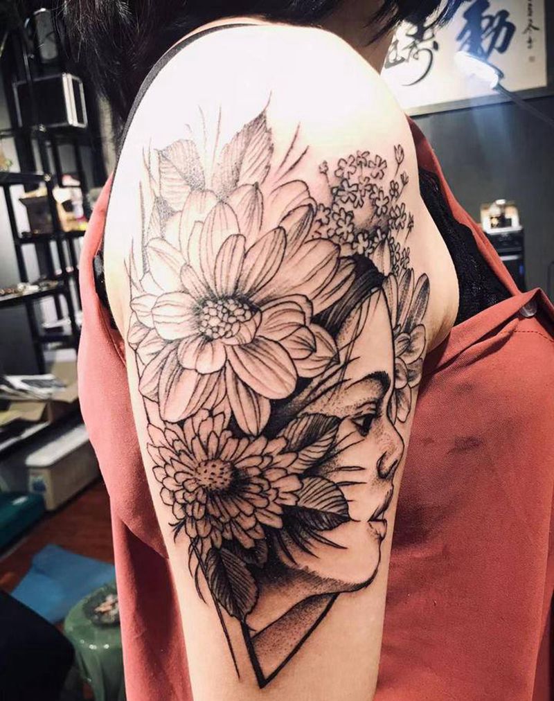 本店真实作品纹身图片_新传统纹身图案