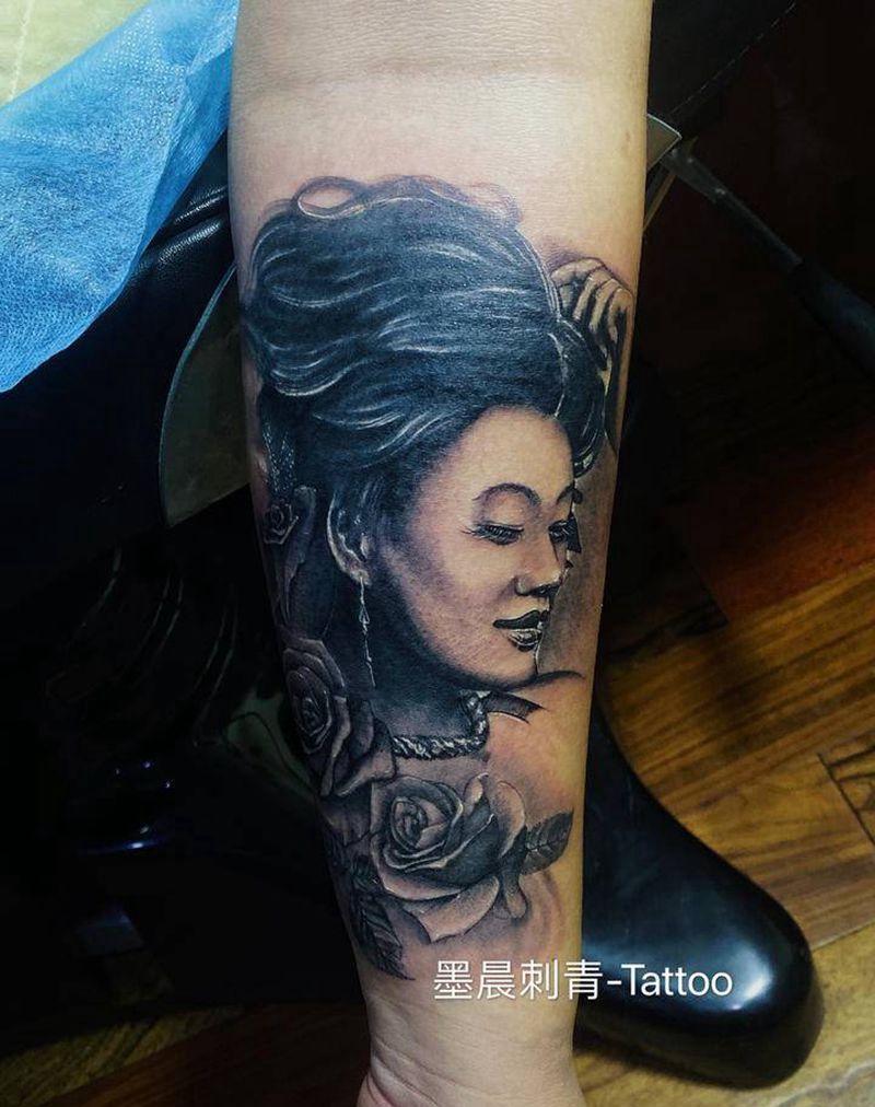 素描纹身图片_手臂纹身图案