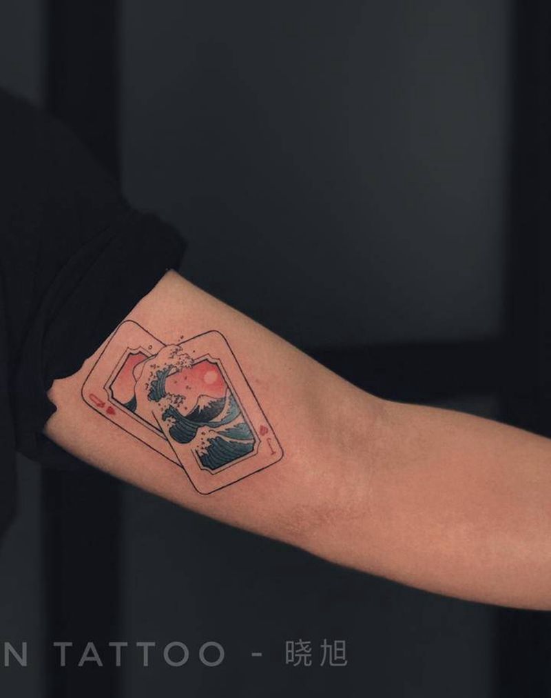 东方题材Old school纹身图片_手臂Old School纹身图案