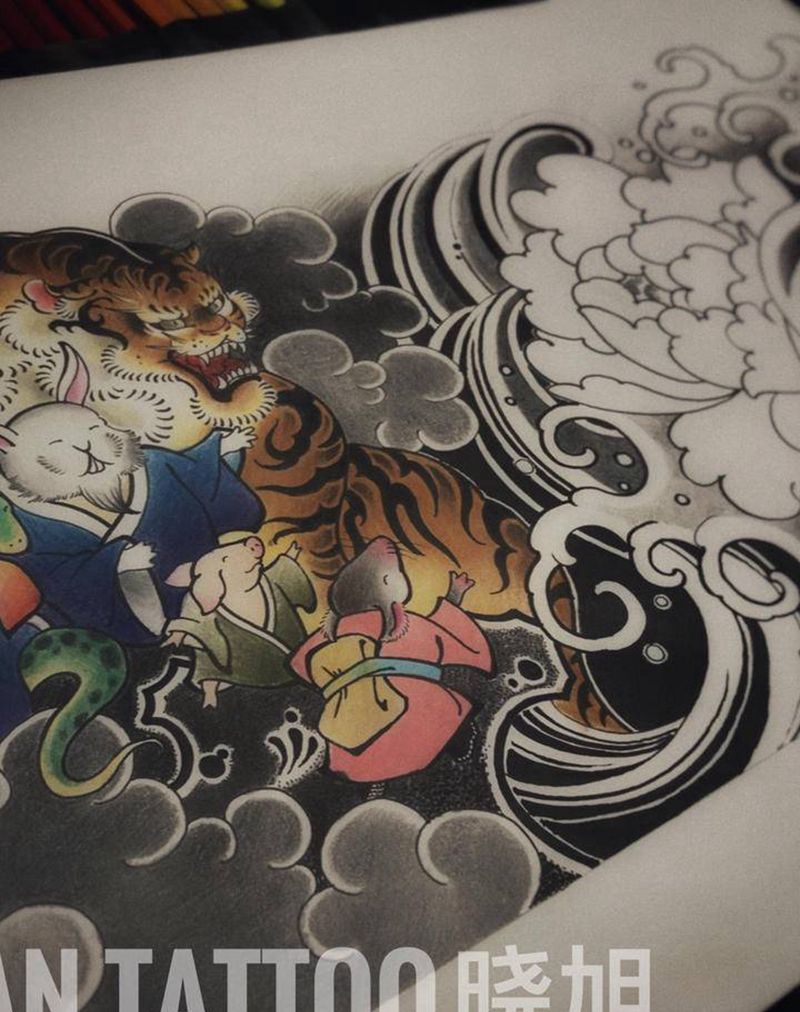 客稿纹身图片_新传统纹身图案
