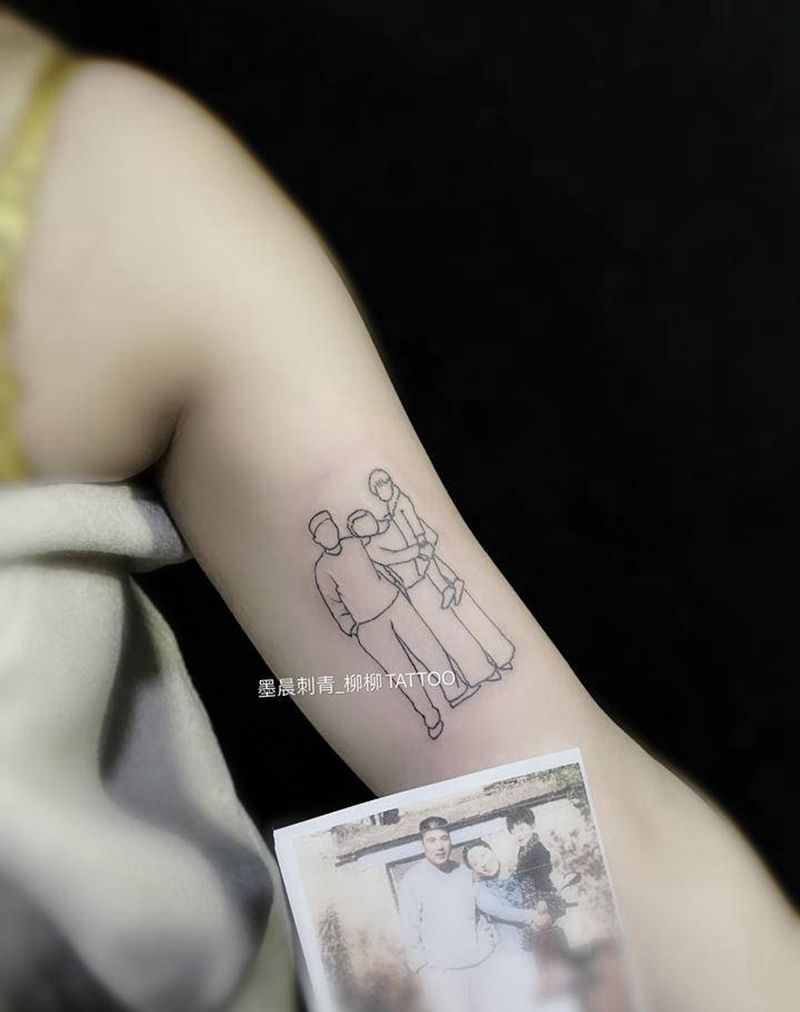 照片纹身图片_手臂纹身图案