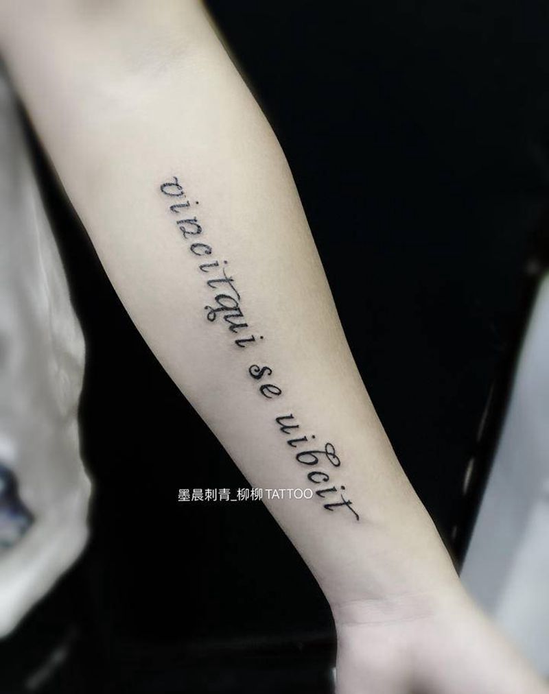 英文纹身图片_手臂纹身图案