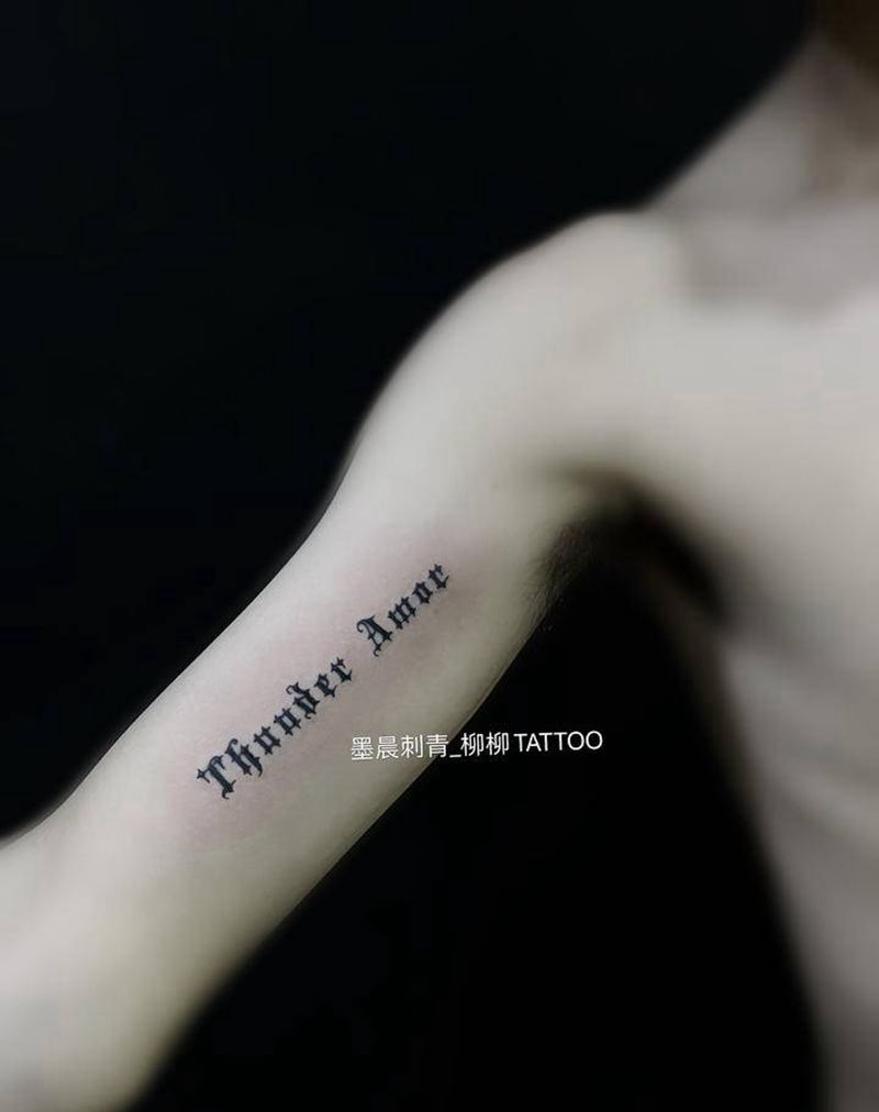 英文纹身图片_手臂纹身图案