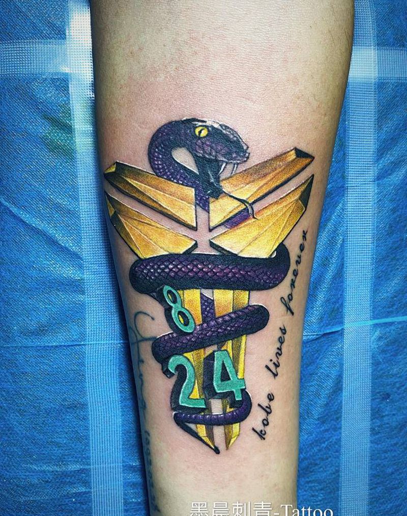 科比纹身图片_手臂纹身图案