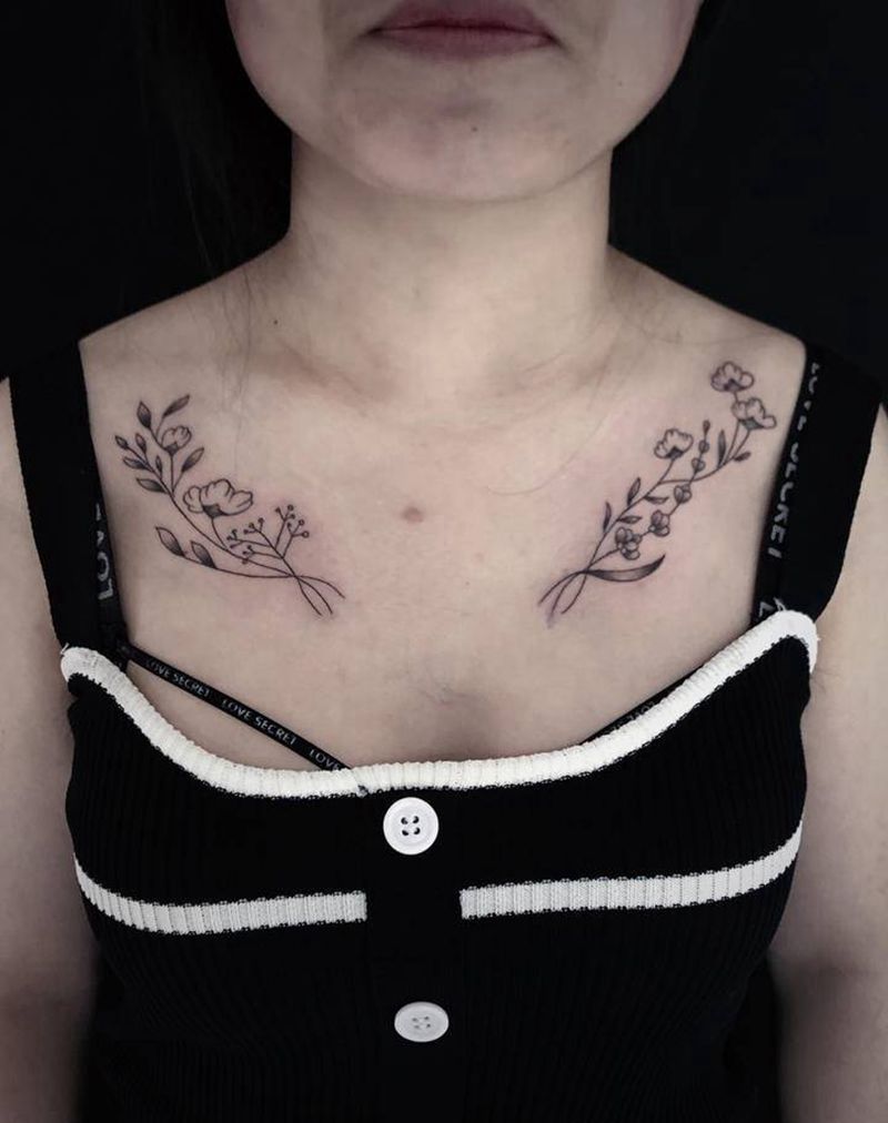 顾客自带图纹身图片_颈部纹身图案