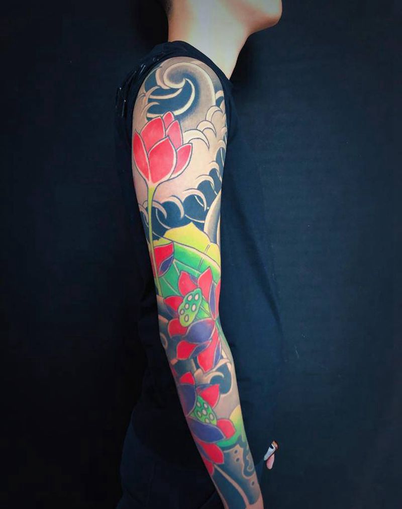 老传统纹身图片_手臂纹身图案