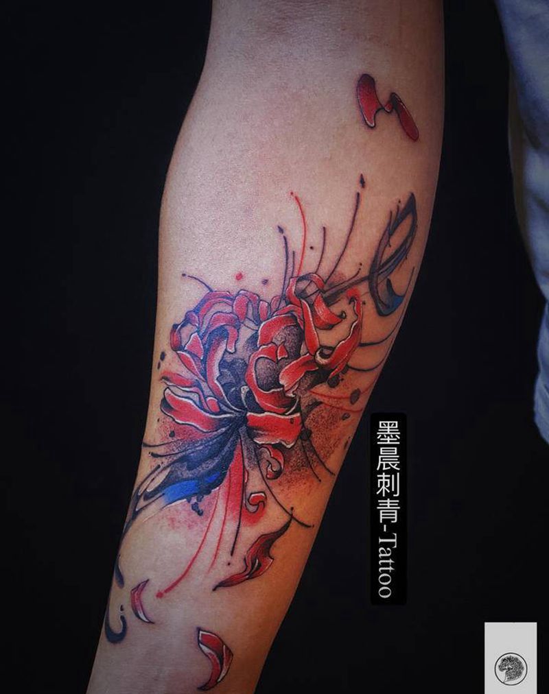 彼岸纹身图片_手臂纹身图案