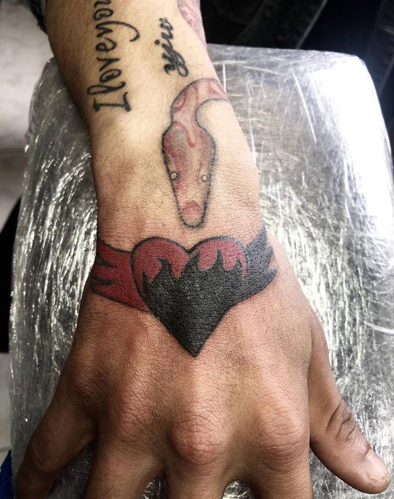 心纹身图片_心纹身图案