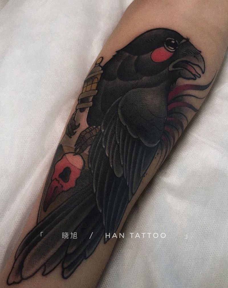 遮盖作品纹身图片_手臂Old School纹身图案