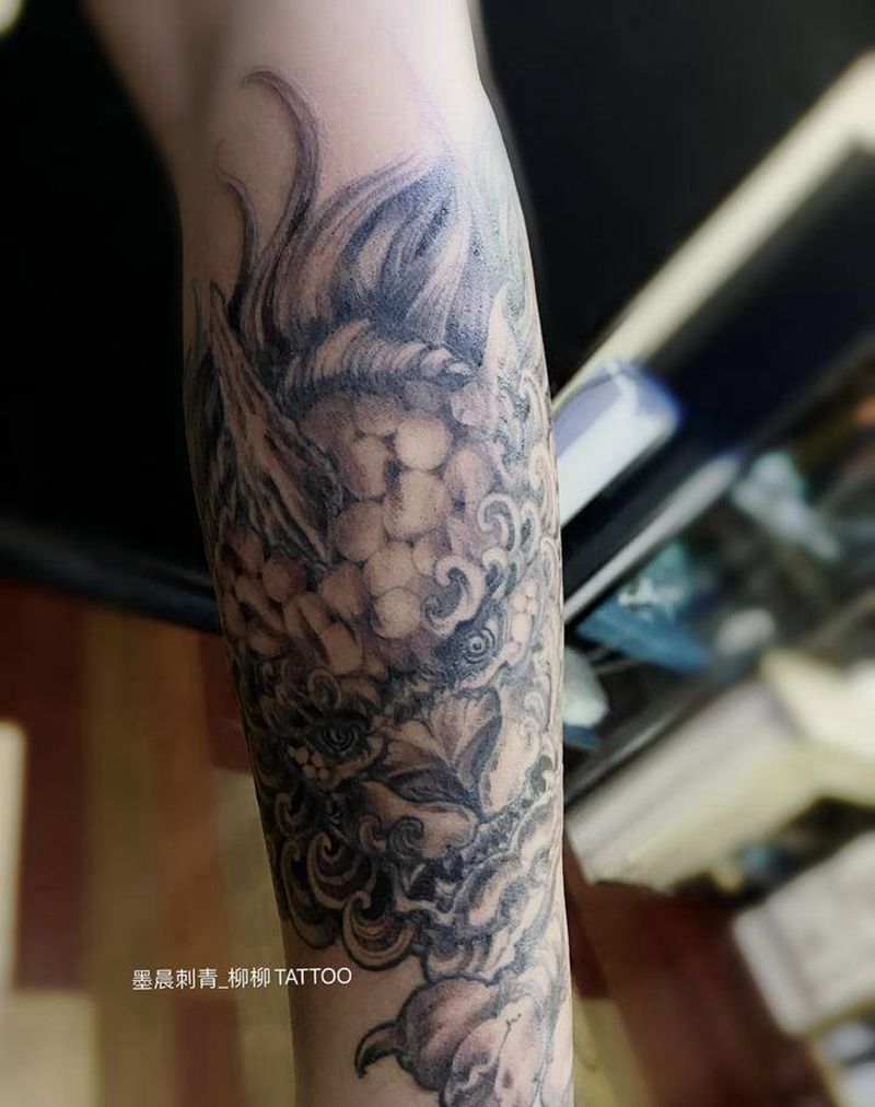 貔貅纹身图片_手臂纹身图案