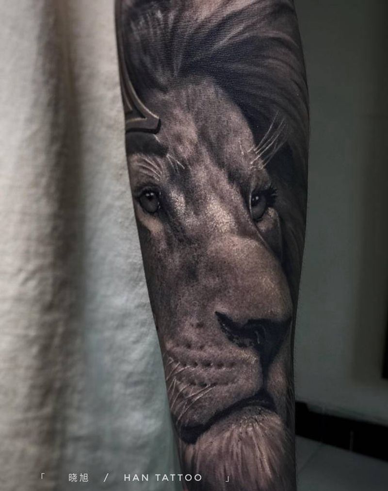 写实花臂局部纹身图片_手臂欧美写实纹身图案