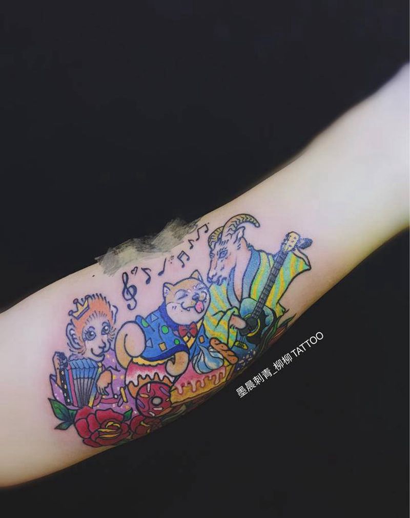 全家福纹身图片_手臂纹身图案