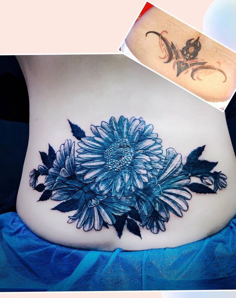 覆盖失败纹身纹身图片_腰部纹身图案