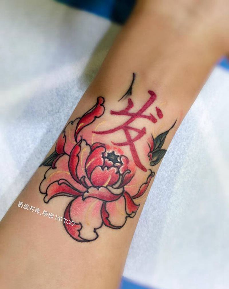 花纹身图片_手臂纹身图案