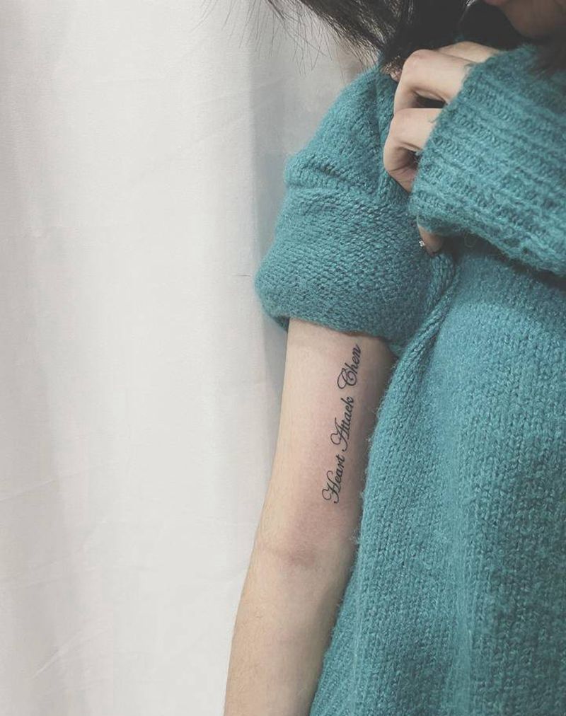 字母纹身图片_花体字纹身图案