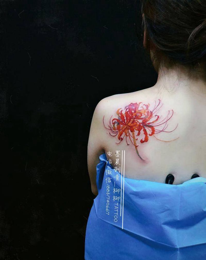 彼岸花纹身图片