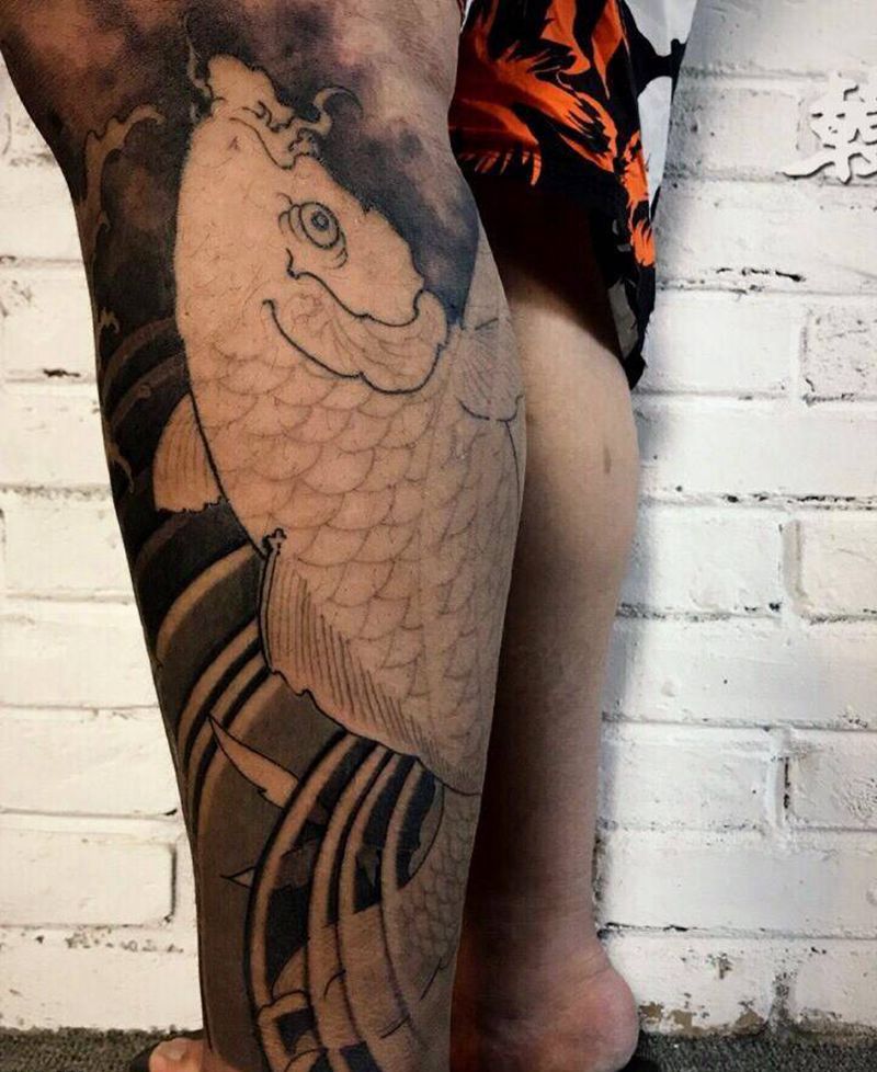 鲤鱼（未完成）纹身图片