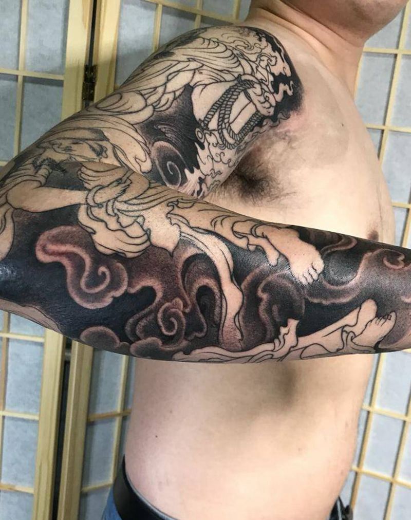 未完成纹身图片