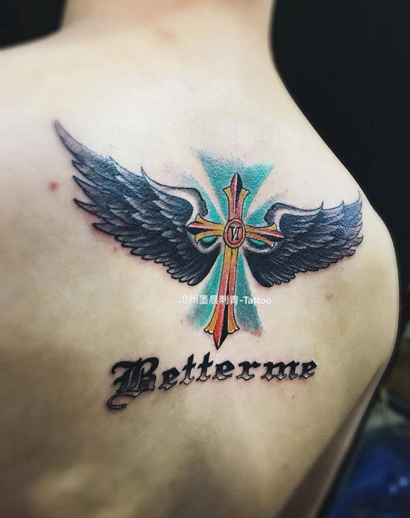 翅膀纹身图片